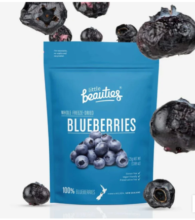 Crunchy NZ Whole Blueberries Freeze Dried 20g - NET 120g